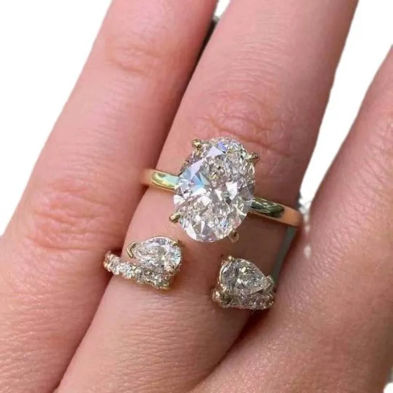 Anillo Doble Elegante para Novias